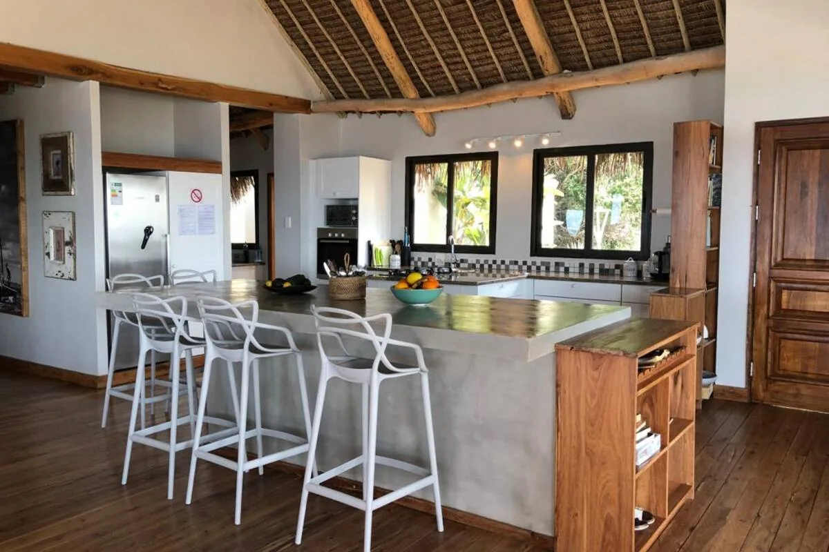 Open-plan kitchen